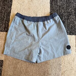 Chubbies Swim Trunks - Light Blue Patterned Shorts- XL